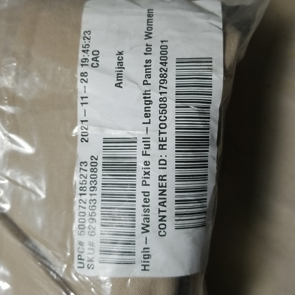 Old Navy Women's Size 8 High Waisted Pixie Pants Cream Full Length - Picture 11 of 11